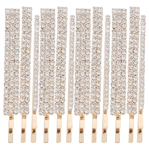 Healeved 18 stücke Strass Braut Haar Clips Legierung Hochzeit Haarnadeln Clips Schmuck Haarspange für Hochzeit Bräute Brautjungfern Haar Zubehör von Healeved