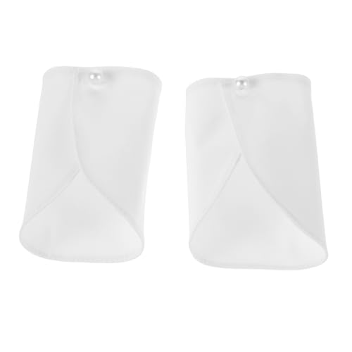 Healeved Abnehmbare Hemdmanschetten für Damen und Herren Polyester Baumwolle Rüschenmanschetten für Blusen Anzüge und Mäntel Modisches Zubehör für Professionelle Auftritte von Healeved