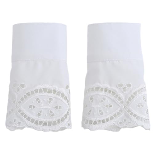Healeved Abnehmbare Handgelenkmanschetten Spitzenmanschetten Für Damen Elastische Kleideraccessoires Modische Armdekoration Für Frühling Und Sommer Für Besondere Anlässe von Healeved
