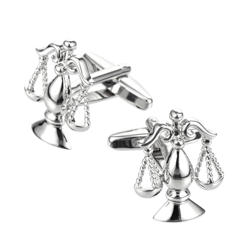 Healeved Manschettenknöpfe Für Hemden Modische Manschettenknöpfe Kreative in Balance-form Dekorative Stilvolle Hemdknöpfe Kleidungsverschlüsse von Healeved