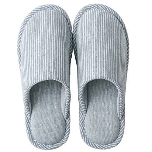 Healeved 1Paar Rutschfester Hausschuh für Damen Herren Gestreifte Slipper Strapazierfähigem Material für Drinnen im Herbst Winter mit Flachem Absatz Modischem Healeved 1Paar Rutschfester Hausschuh für Damen Herren Gestreifte Slipper Strapazierfähigem Material für Drinnen im Herbst Winter mit Flachem Absatz Modischem von Healeved