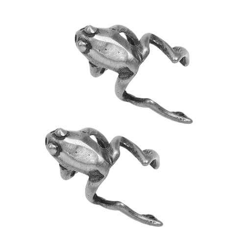 Healeved Kreative Silberne Ohrclips für Damen Nicht Durchbohrte Ohrschnallen S925 Frosch Design Ohrschmuck für Mädchen für Besondere Anlässe von Healeved