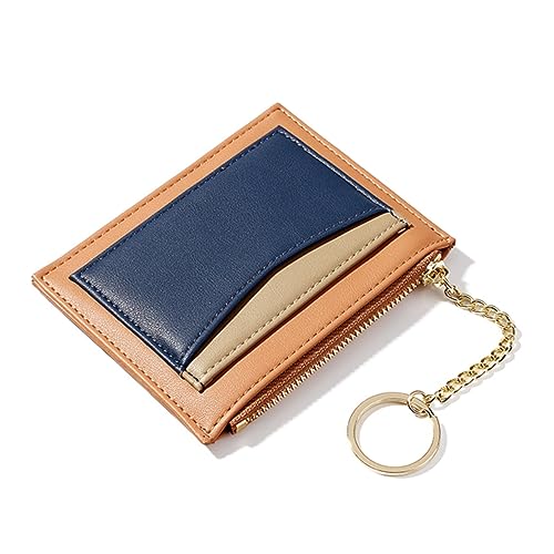 Healeved 1Pc Reißverschluss Geldbörse Reißverschluss Brieftasche Splice Brieftasche Mode Orange von Healeved