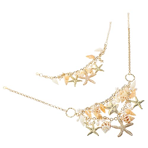 Healeved Halsketten Und Armband Für Damen Schmuck Mit Muschel Und Stern Motiven Hautfreundlich Und Langlebig Für Verabredungen Hochzeiten Und Partys von Healeved