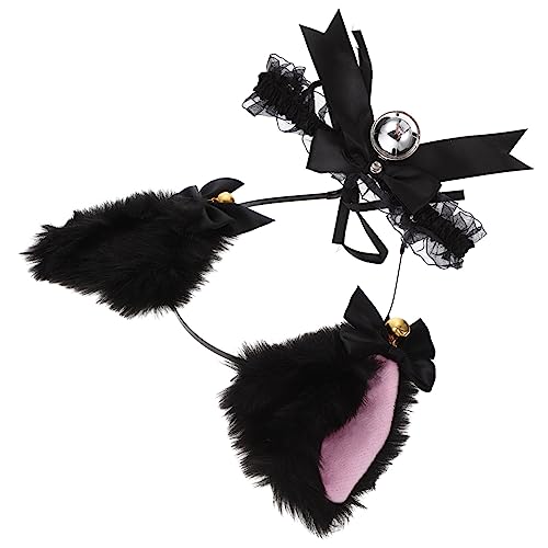 Healeved Katzenohren Stirnband Aus Plüsch Cosplay Ohr Kopfschmuck Für Frauen Und Mädchen Flauschiges Stirnband Mit Tierohren Design Für Partys Und Festivals von Healeved