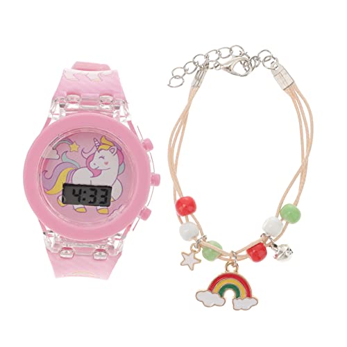 Healeved 1Satz Kinderuhr Leuchtende Sportuhr für Armbanduhr mit Verstellbarem Gurt Cartoon Design Lernzwecke für Jahren von Healeved