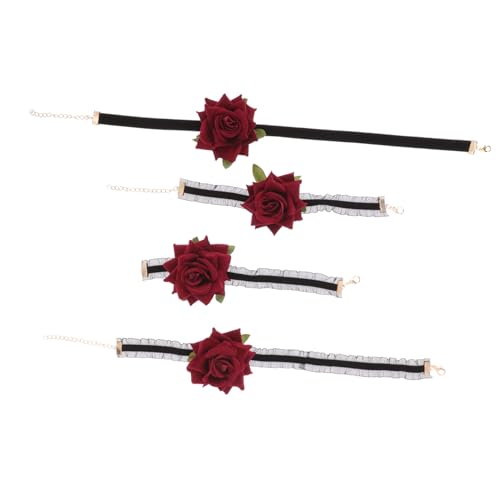 Healeved 1Satz Spitzen Rosenkette Halskette Mit Einzigartigem Rosendesign Für Verschiedene Anlässe Outfits Hautfreundlichem Material Gefertigt Perfektes Healeved 1Satz Spitzen Rosenkette Halskette Mit Einzigartigem Rosendesign Für Verschiedene Anlässe Outfits Hautfreundlichem Material Gefertigt Perfektes von Healeved