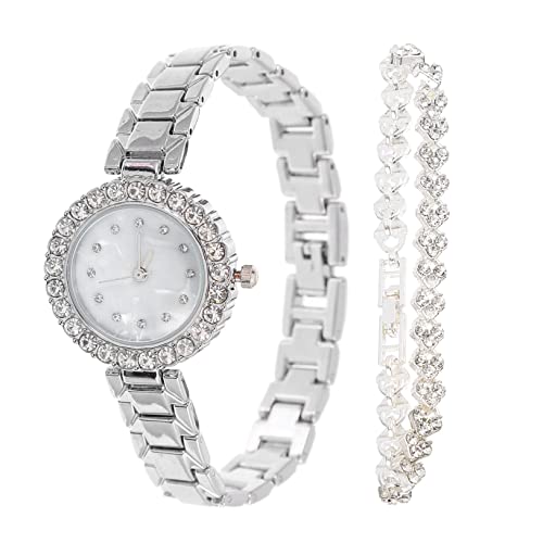 Healeved Damen Armbanduhr Mit Diamantarmband Kombinationen Für Outdoor-Indoor-Sportarten Laufen Wandern Angeln Geschenkidee Für Familie Freunde von Healeved