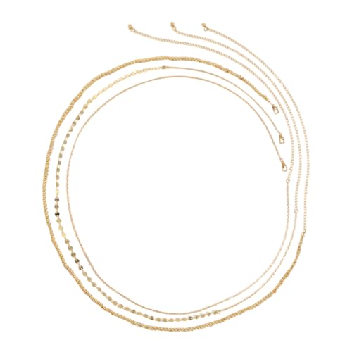 Healeved Metall Taillengürtel Mit Pailletten Für Body Dekoration Schickes Bikini Accessoire Für Clubs Und Festen von Healeved