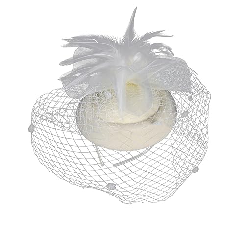 Healeved Hochzeit Haar-accessoire Blume Hut Net Garn Haarband Braut Stirnband Bühne Leistung Kopfschmuck Komfortable Ornament von Healeved