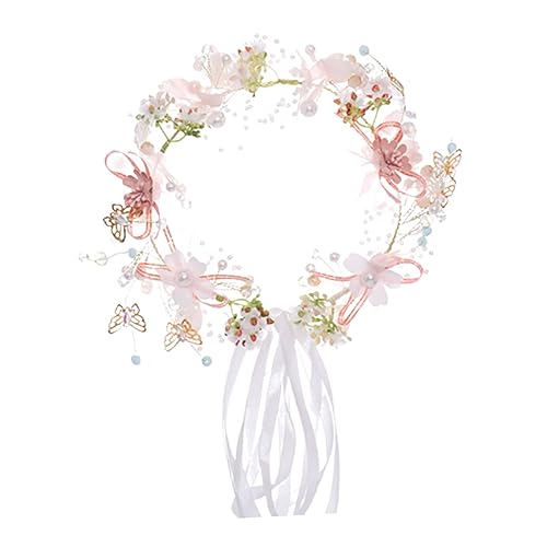 Healeved 1stück Blumenkronen-haarband Für Hochzeit Und Festivals Kunstblumen-haarreif Für Braut Blumenmädchen Und Partys Leicht Und Bequem Fotorequisit Für Feierlichkeiten von Healeved