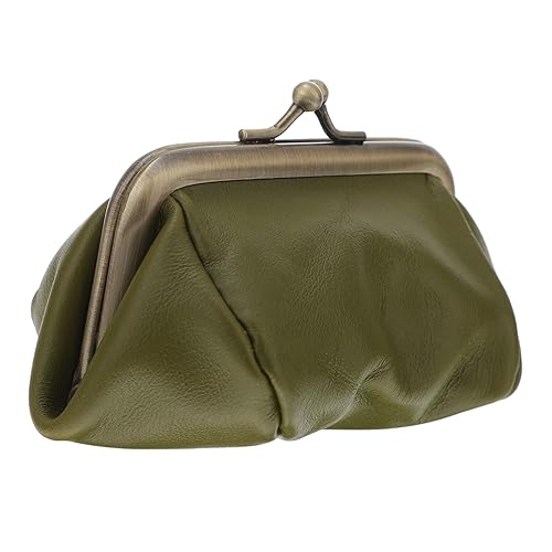Healeved 1Stück Damen Karten Geldbörse Echtes Handtasche Münzfach Grün Leicht Langlebig für Alltag und Reisen mit Angemessener Kapazität für Karten und Münzen von Healeved
