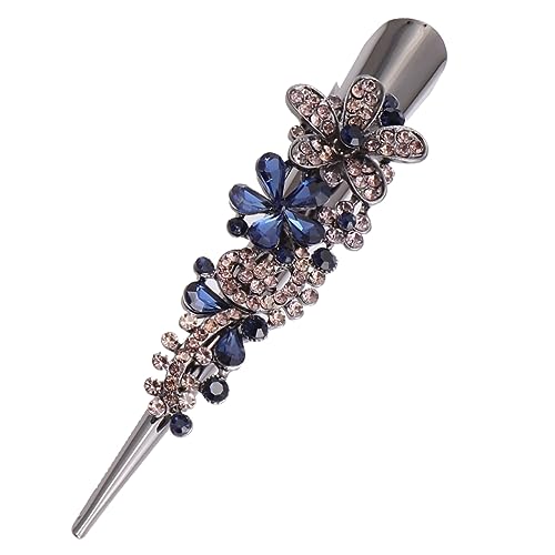 Healeved Entenschnabel Clip Mit Strasssteinen Stilvolle Haarspange Aus Legierung Dunkelblau Für Damen Und Mädchen Haarschmuck Für Festliche Anlässe Und Alltag Healeved Entenschnabel Clip Mit Strasssteinen Stilvolle Haarspange Aus Legierung Dunkelblau Für Damen Und Mädchen Haarschmuck Für Festliche Anlässe Und Alltag von Healeved