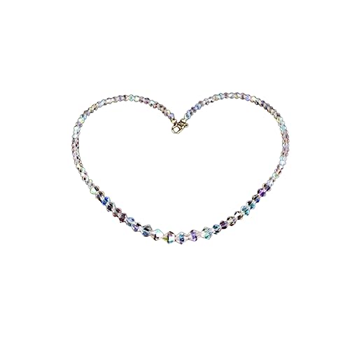 Healeved Mode Halskette Kristallkette Damenkette Schlüsselbeinkette Schmuck Halsschmuck Für Frauen Mädchen Healeved Mode Halskette Kristallkette Damenkette Schlüsselbeinkette Schmuck Halsschmuck Für Frauen Mädchen von Healeved