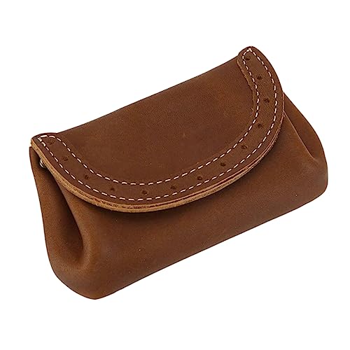 Healeved Kleine Leder Münztasche für Damen Schnallentasche mit Fächern Aufbewahrung für Schlüssel Kleingeld Karten Tragbare Organizer Tasche von Healeved