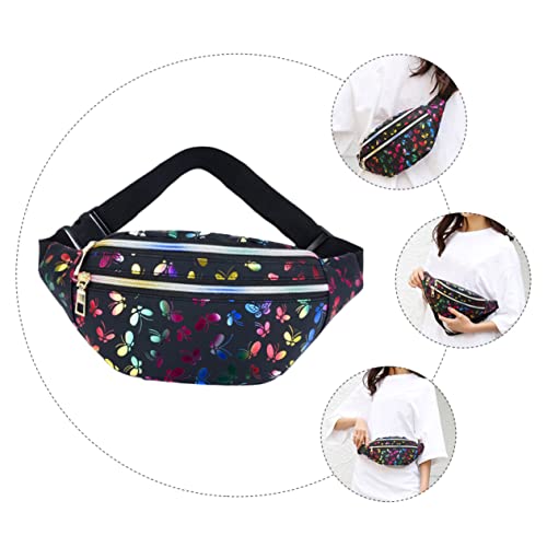 Healeved Schwarze Crossbody Tasche Damen Brusttasche Aus Pu Material Hüfttasche Mit Umhängetasche Taillentasche Für Telefontasche Stilvolle Damentasche Mit Viel Fassungsvermögen von Healeved