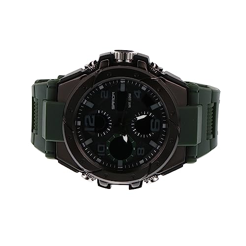 Healeved wasserdichte Quarzuhr Für Herren Mit Und Wochenkalenderfunktion Stoßfest Leuchtmodus Für Nachtablesen Ergonomisches Design Für Outdoor-aktivitäten von Healeved