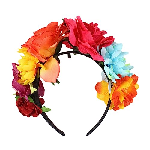 Healeved Blumenstirnband Im Hawaii Stil Für Damen Leicht Und Bequem Zu Tragen Originelles Partygeschenk Und Foto-requisiten Für Kostümpartys Und Strandurlaub von Healeved