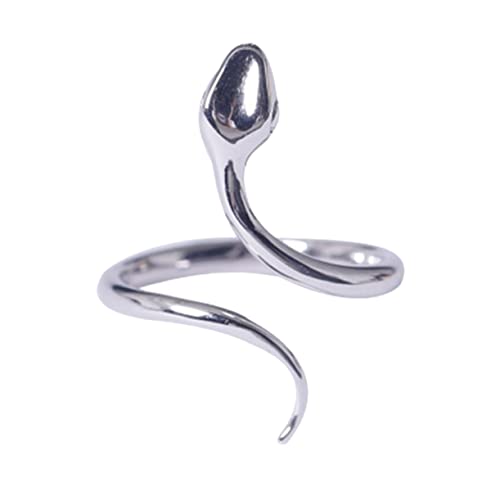 Healeved Schlangenform Ring Aus Verstellbarer Fingerring Stilvoller Unisex-schmuck Rostfrei Und Robust Hochglanzpoliert Passend Für Anlässe von Healeved