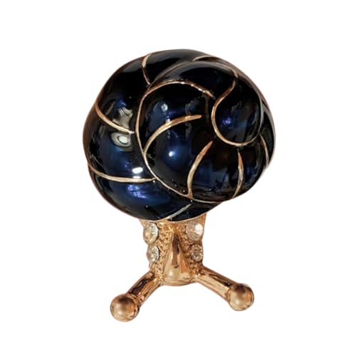 Healeved 1Stück Vintage Schneckenbrosche für Damen Anstecknadel für Hochzeiten Partys Besondere Anlässe Stilvolles Schmuckaccessoire Dunkelblau mit Robustem Pin von Healeved