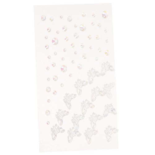 Healeved 1blatt Selbstklebende Gesichts-juwelen Glitzernde Edelstein-aufkleber Für Kreative Make-up-dekoration Für Festivals Und Besondere Anlässe Langlebig Und Einfach Anzubringen von Healeved