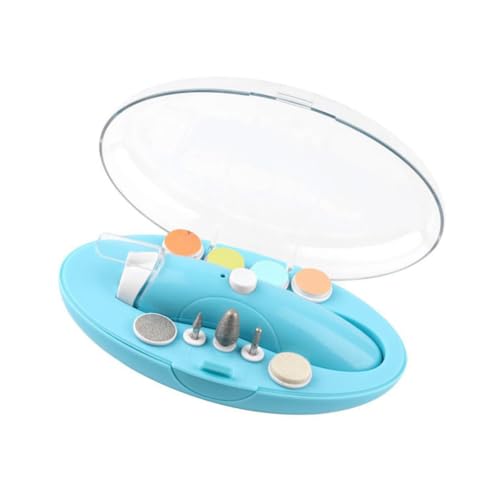 Healeved 1satz Multifunktionales Elektrisches Nagelpflegeset Mit Aufsätzen Tragbare Und Wiederaufladbare Nagelfeile Für Erwachsene Mädchen Und Haustiere Blau von Healeved