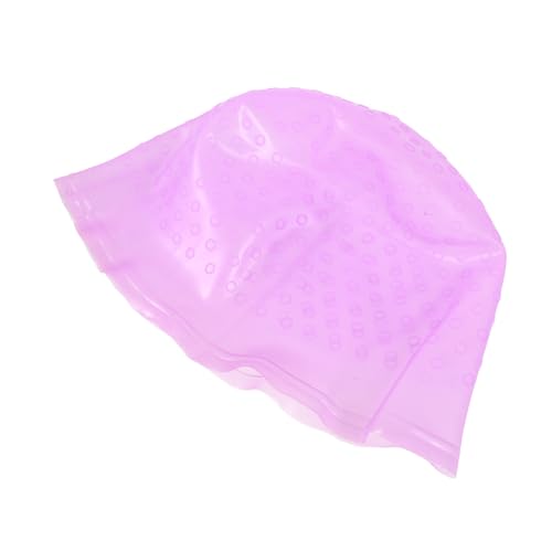 Healeved 1satz Silikon-haarfärbehut Wiederverwendbare Highlighting-mütze Für Friseursalons Praktisches Haarfärbewerkzeug Farbenfrohe Silikon-highlight-kappe Mit Häkelnadel von Healeved
