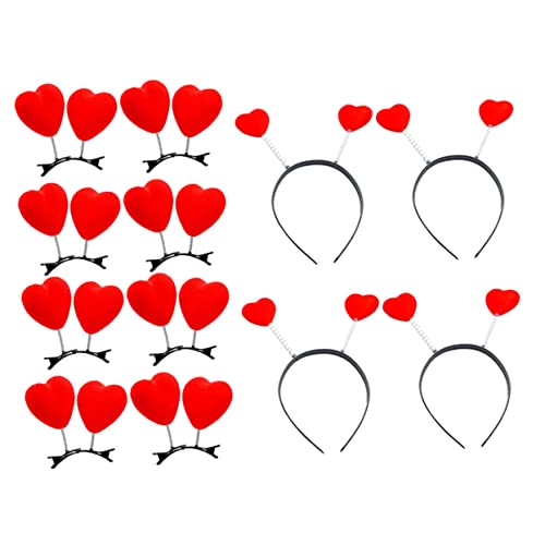 Healeved 1satz Valentinstag Haaraccessoires Teilig Mit Herz Haarklammern Und Haarreif Romantisches Und Dekoratives Design Für Junge Mädchen Und Partys Für Festliche Anlässe von Healeved