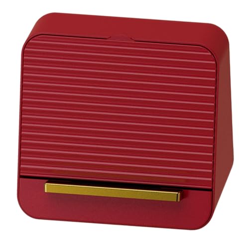 Healeved 1stk Für Lippenstift Machen Kleine Tasche Geschenktüte Wachsen Gebürstete Knöpfe Weißblech Cooler Flaschenöffner Fänger Kühlschrank Hochschlagfestes Polystyrol Rot von Healeved