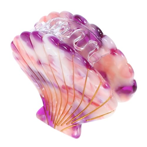 Healeved Muschelform Haarspange Haarklammer Pferdeschwanzhalter Für Damen Mädchen Frauen in Rottönen Als Haarstyling-tool Und Accessoire Für Haarschmuck von Healeved