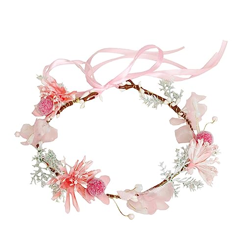 Healeved Imitation Flower Headband Für Junge Mädchen Leichte Blumenhaube Für Fotoshootings Hochzeiten Partys Und Cosplay Kunstblumen Kranz Haaraccessoire Für Mädchen von Healeved