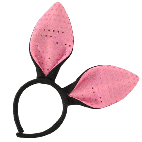 Healeved 1stück - Mädchen-haarreif Mit Hasenohren Süßer Haarband Für Partys Foto-requisiten Vielseitig Einsetzbar Zubehör Für Ostern Und Festlichkeiten Und Schwarz von Healeved