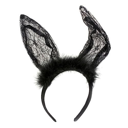Healeved 1stück Ear Lace Hairband Hasenohr Haarreif Cosplay Zubehör Für Party Und Fotoshooting-accessoire Süßes Design Für Geburtstagsfeiern Und Themenveranstaltungen von Healeved