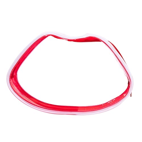 Healeved 1stück Transparente Kosmetiktasche Wasserdichter PVC Kulturtasche Für Und Alltag Große Kapazität Für Damen Und Rote Farbe von Healeved