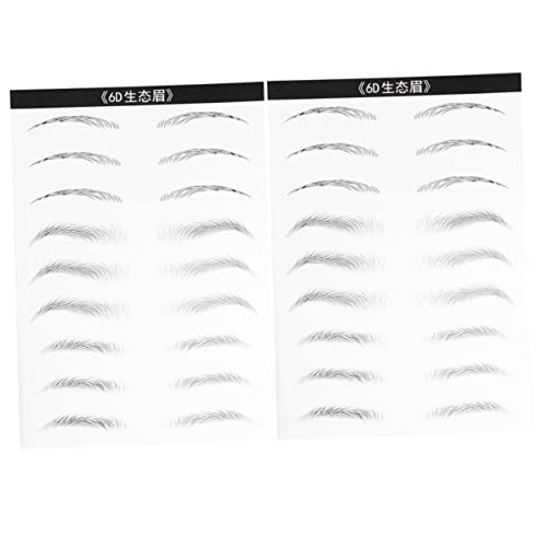 Healeved 2blätter Wasserdichte Augenbrauen Tattoos Haarähnliche Augenbrauen Aufkleber Für Einfache Anwendung Mischstil von Healeved