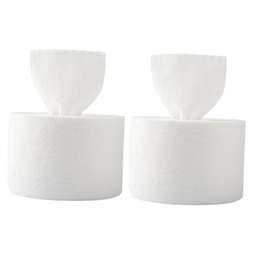 Healeved 2 Kisten nasses und trockenes Handtuch Gesichtsschwamm Make-up-Baumwolle entfernen Make-up-Schwamm Gesichtstuch Erste-Hilfe-Schwamm Schwämme einmalhandtücher einmal handtücher Weiß von Healeved