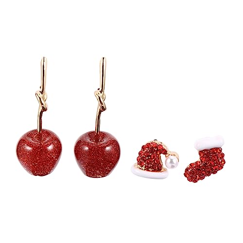 Healeved 2 Paar Weihnachtsohrringe Silber Ohrstecker mit Rhinestone Weihnachtsmütze Stilvolle Ohrdekoration für Besondere Anlässe Healeved 2 Paar Weihnachtsohrringe Silber Ohrstecker mit Rhinestone Weihnachtsmütze Stilvolle Ohrdekoration für Besondere Anlässe von Healeved