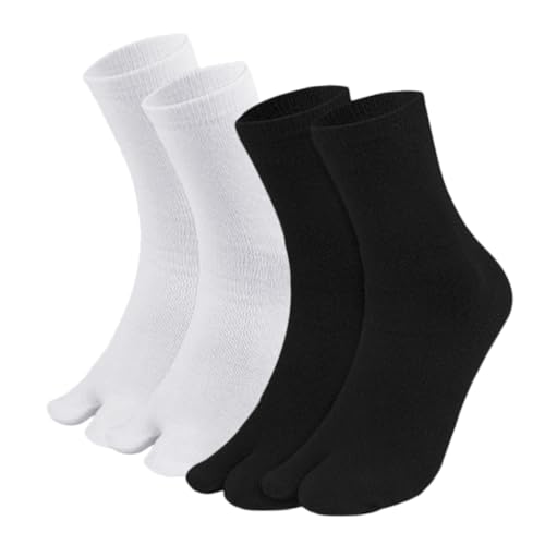 Healeved 2 Paar Damen Zehensocken Silikon-zehensocke Zehensocken Für Damen Silikon-zehentrenner-socken Rutschfeste Zehensocken Männer Und Frauen Elastische Strümpfe Mittlerer Lauf von Healeved