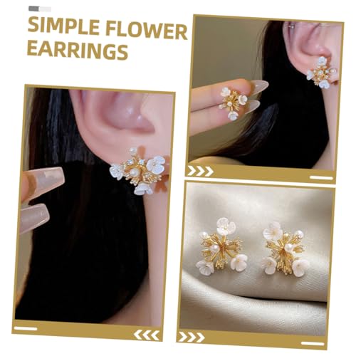 Healeved 2 Paare Damen Ohrstecker Blumenohrringe Leicht Elegant Kupfer Kunststoff Modern Leichter Schmuck für Alltag und Healeved 2 Paare Damen Ohrstecker Blumenohrringe Leicht Elegant Kupfer Kunststoff Modern Leichter Schmuck für Alltag und von Healeved
