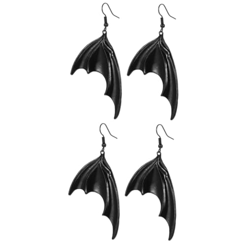 Healeved 2 Paare Halloween Ohrhänger Fledermaus Flügel Gothic Ohrschmuck Damen Leicht und Langlebig Handgefertigt Stilvolles Design für Halloween Party und Gruselige Kostüme Geeignet Healeved 2 Paare Halloween Ohrhänger Fledermaus Flügel Gothic Ohrschmuck Damen Leicht und Langlebig Handgefertigt Stilvolles Design für Halloween Party und Gruselige Kostüme Geeignet von Healeved