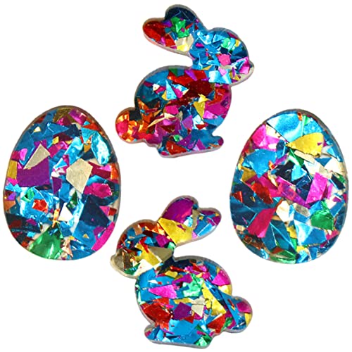 Healeved 2 Paare Lustige Ohrstecker mit Eier Hasen Design für Ostern Feiern für Frauen Mädchen und Freunde von Healeved