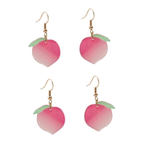 Healeved 2 Paare Silberne Pfirsich Ohrstecker Damen Schmuck Modische Obst Ohrringe Elegant Für Alltag Party Valentinstag Healeved 2 Paare Silberne Pfirsich Ohrstecker Damen Schmuck Modische Obst Ohrringe Elegant Für Alltag Party Valentinstag von Healeved
