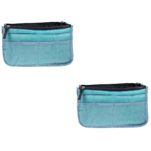 Healeved 2 STK Handtaschenfutter Kulturbeutel Für Damen Trennwände Für Kamerataschen Trendige Geldbörsen Für Damen Make-up-Reisetasche Einkaufstasche Mini Kupplungsbelag Sky-Blue Nylon von Healeved