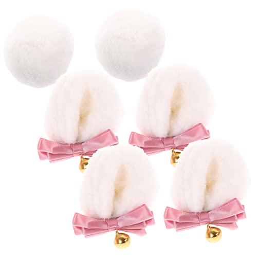 Healeved 2 Sätze Bärenohren Haarclip mit Kawaii Kostümzubehör für Cosplay Partys Teiliges Wiederverwendbar für Festliche Anlässe Kreative Outfits von Healeved