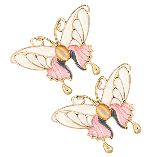 Healeved 2 Sätze Broschen Legierung Corsagen Mit Katzenaugensteinen Stilvolle Insekten Designs Für Kleider Und Accessoires 2 Stück * 2 von Healeved