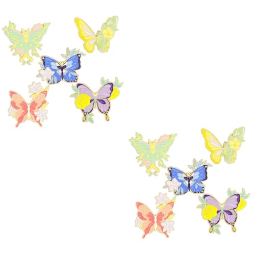 Healeved 2 Sätze Broschen Niedliche Cartoon Anstecker Für Schals Kleidung Bastelprojekte Für Frauen 5 Stück * 2 von Healeved