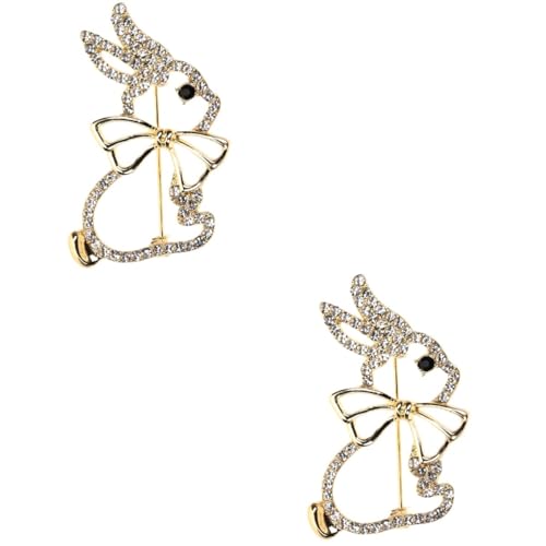 Healeved 2 Sätze Cartoon Kaninchen Broschen Für Damen Kreative Anstecknadeln Kleidung Accessoires Für Ostern Geburtstage Und Valentinstag 2 Stück * 2 von Healeved