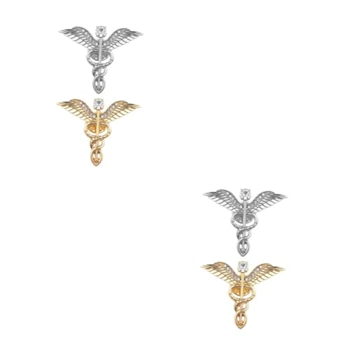 Healeved 2 Sätze Flügel Broschen Stilvolle Anstecknadeln Für Hochzeiten Partys Und Bühnenauftritte Perfektes Accessoire Für Kleider Hüte Und Taschen 2 Stücke * 2 von Healeved