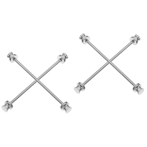 Healeved 2 Sätze Herren Kragenstifte Krawattennadeln Anstecknadeln Für Robuste Leichte Kragenstifte Hochwertigem Legierungsmaterial Für Stilvolle Anzüge 2 Stück * 2 von Healeved