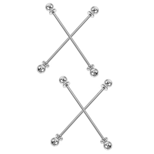 Healeved 2 Sätze Herren Krawattennadeln Metall Kragenpins Für Anzug Hemd Krawattenklammern Kragenhalter Für Besondere Anlässe Wie Hochzeiten Valentinstag Leicht Langlebig 2 Stück * 2 von Healeved